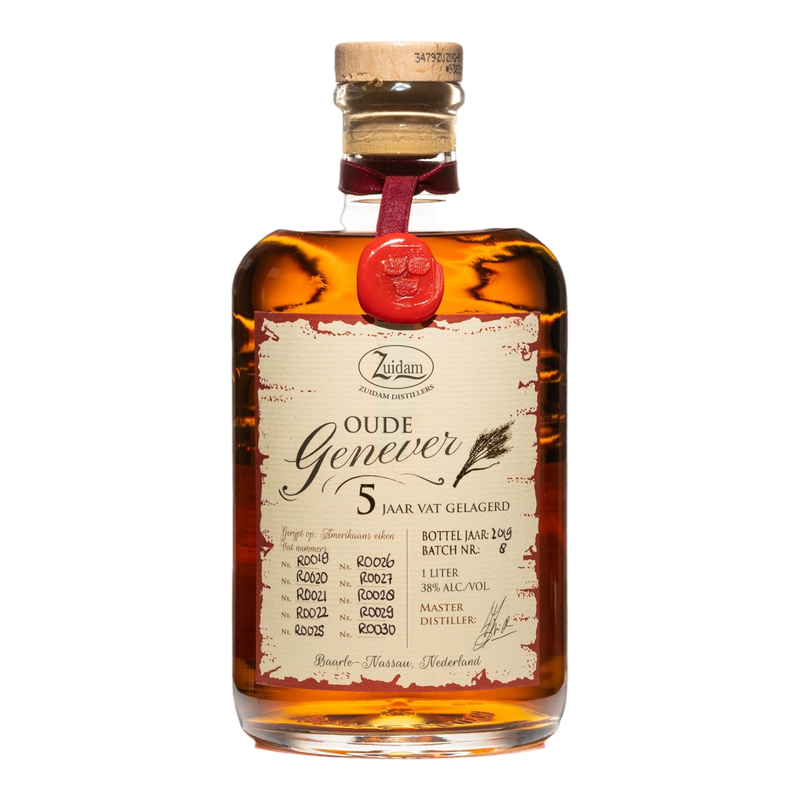 Zuidam Oude Genever 5 Years Barrel Aged 38° - 1.0L