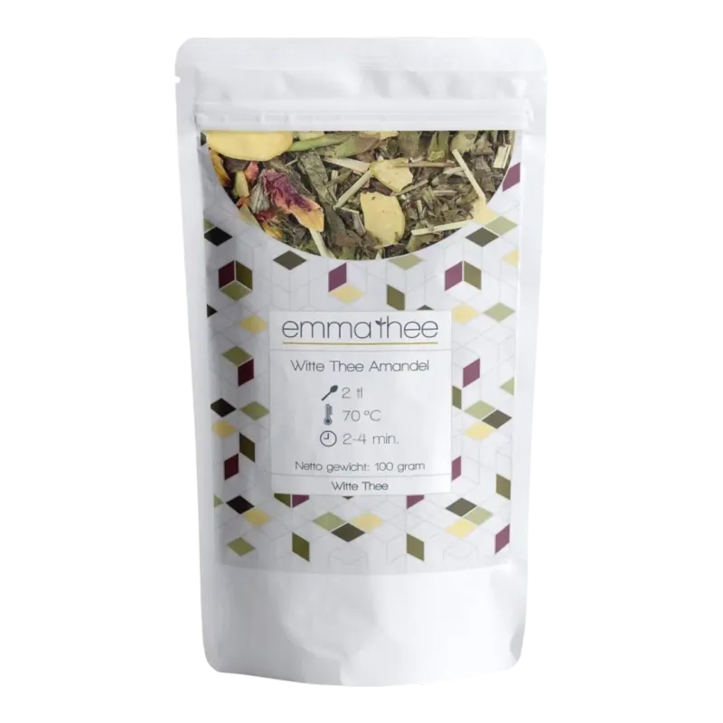 Witte thee Amandel 100 gram