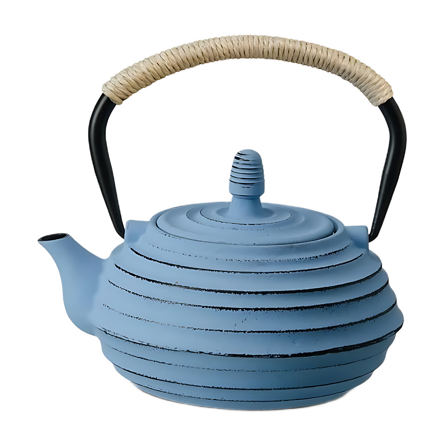 Theepot "Guangxi", blauw, gietijzer met roestvrijstalen filter - 700ml