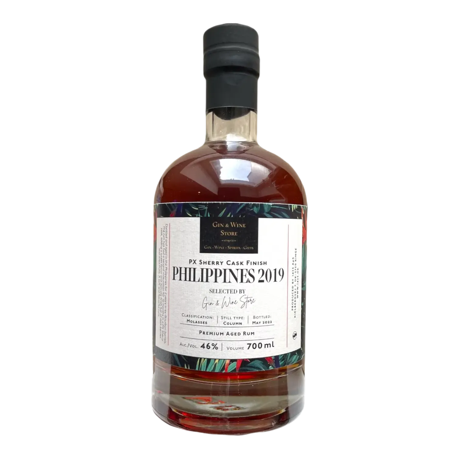 Premium Aged Rum Philippines 2019 PX Sherry Cask Finish Selected By Gin &amp; Wine Store 0.7L