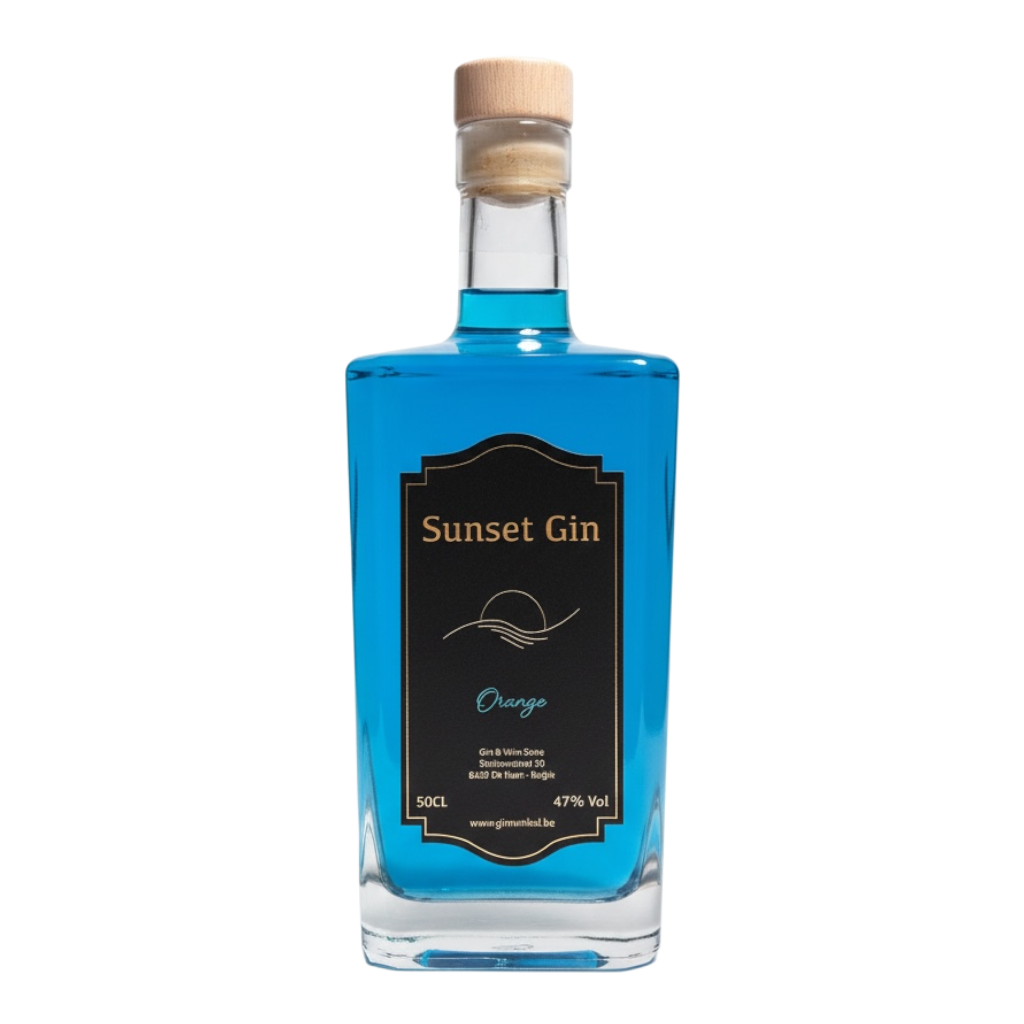 Sunset gin azure edition ( blauw ) 47° - 0.5L