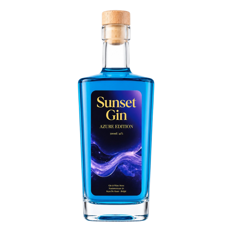 Sunset gin azure edition ( blauw ) 47° - 0.5L