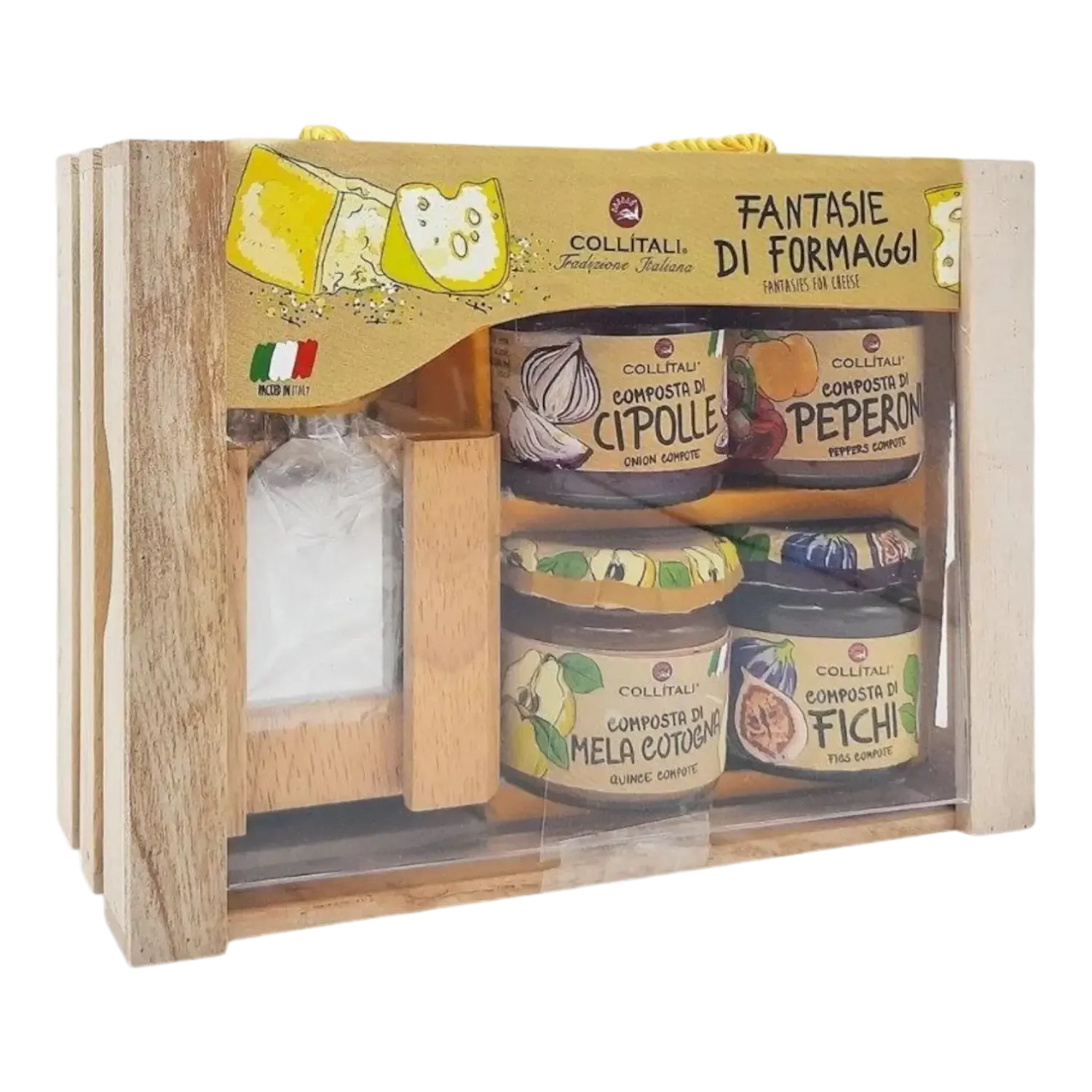 Cheese Box 4x100g + Knife Set