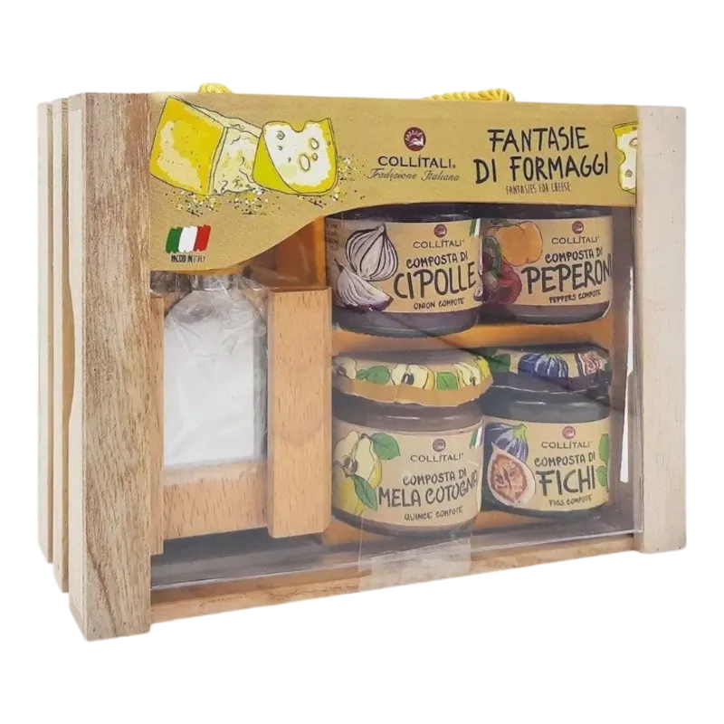 Cheese Box 4x100g + Knife Set