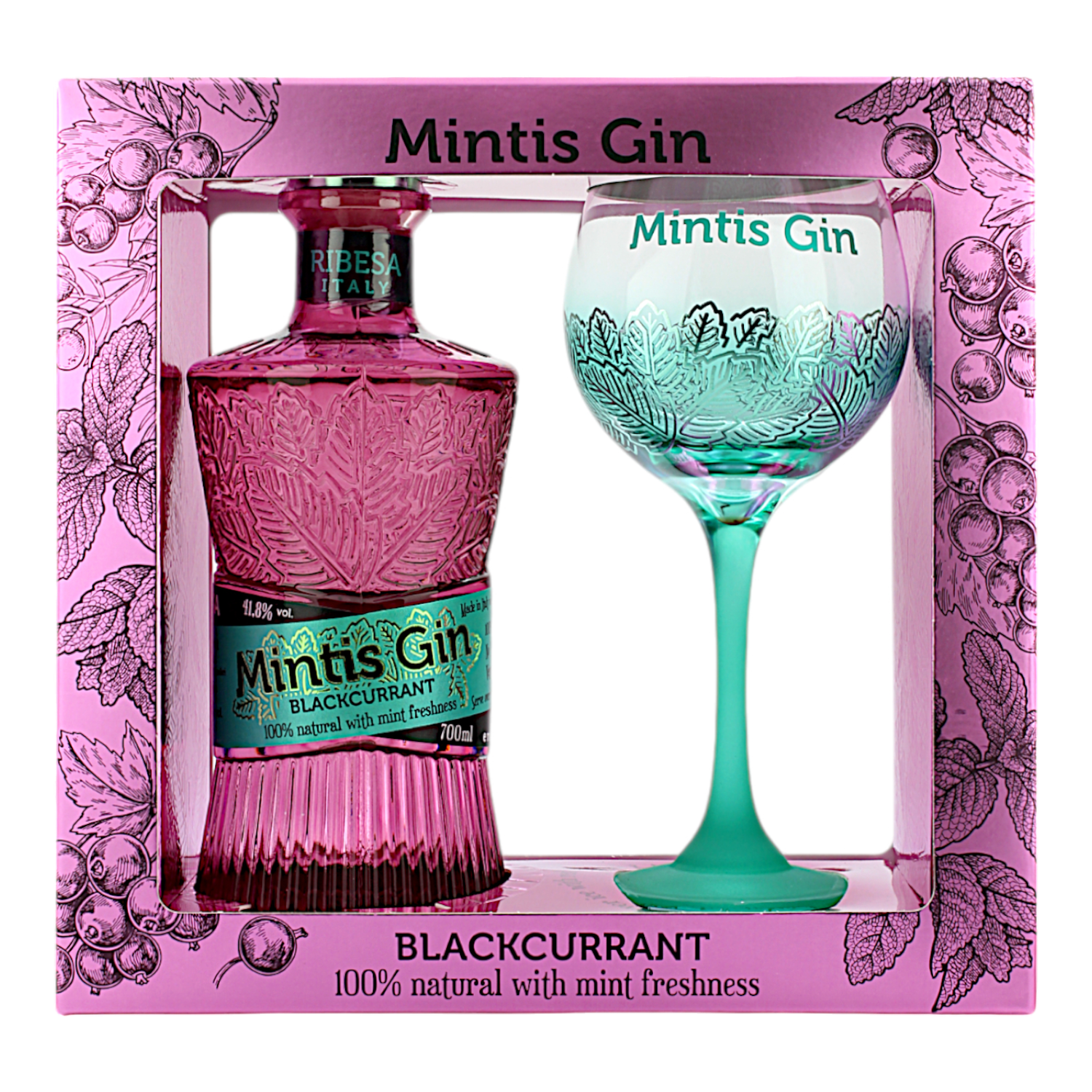 Mintis Gin Ribesa Giftpack + 1 Glas