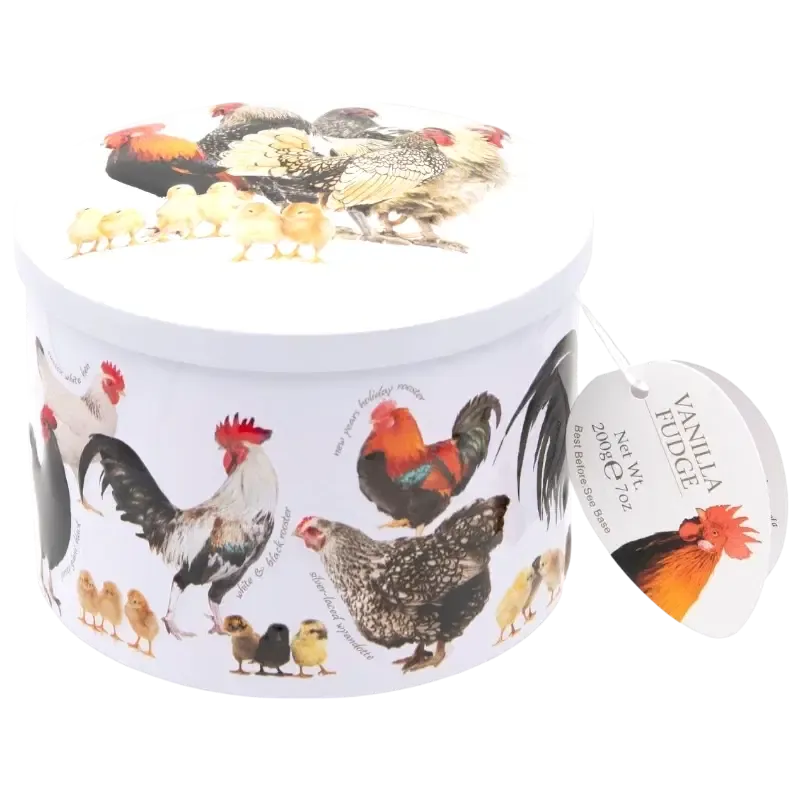 HENNEN RONDE VANILLE FUDGE BLIK 200GR