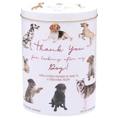 BEDANKT HONDEN VANILLE FUDGE BLIK 250GR