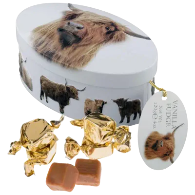 HIGHLAND KOE VANILLE FUDGE BLIK 120gr