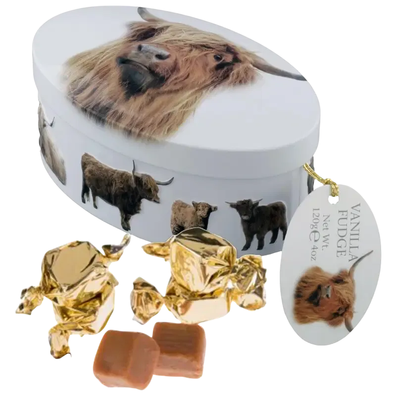 HIGHLAND KOE VANILLE FUDGE BLIK 120gr
