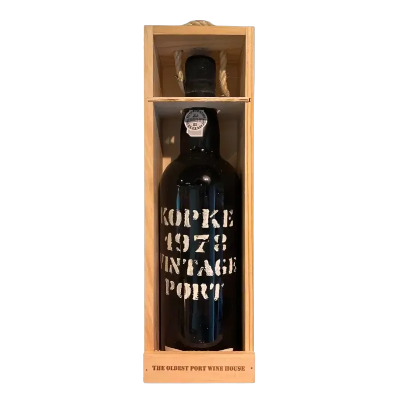 1978 Porto Kopke Vintage + Wooden Case 75cl