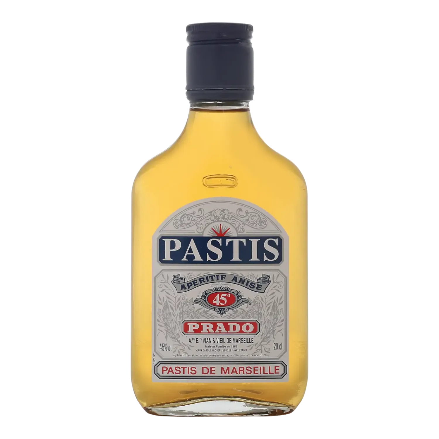 Zakfles Pastis Prado 45% 20cl