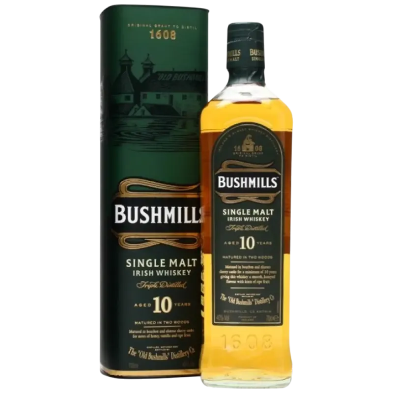 Irish Whisky Bushmills 10Y Malt + gbx 40° - 70cl