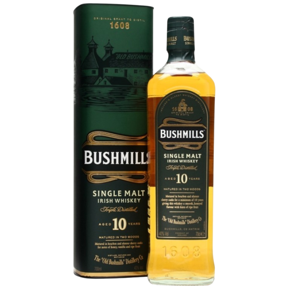 Irish Whisky Bushmills 10Y Malt + gbx 40° - 70cl