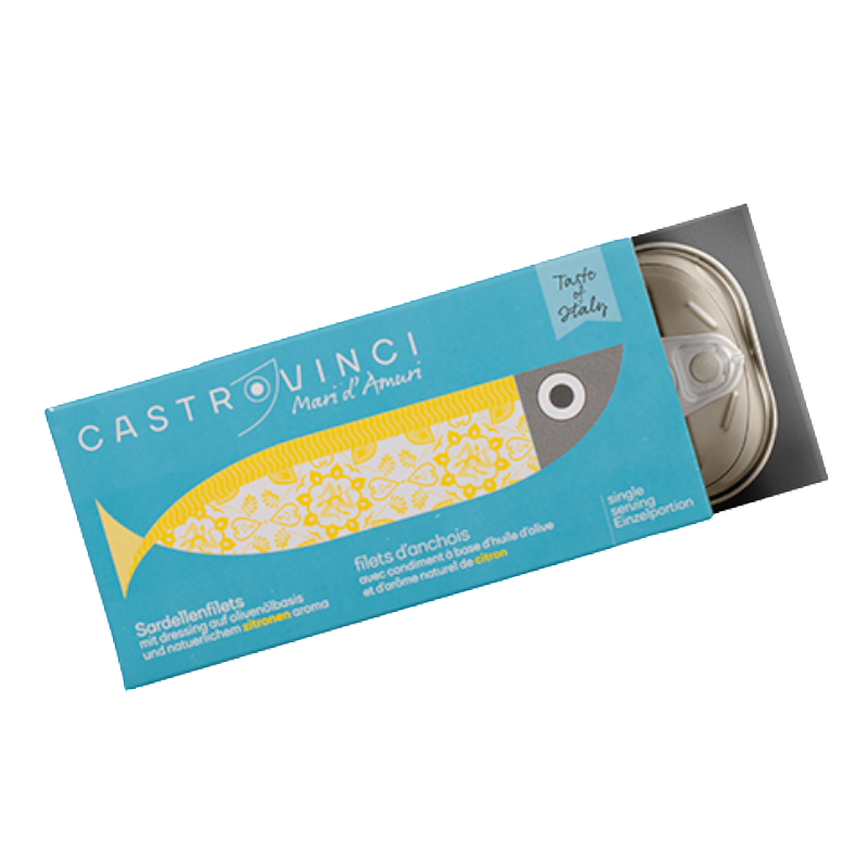 Ansjovisfilets in olijfolie met citroen – Mediterrane 48gram