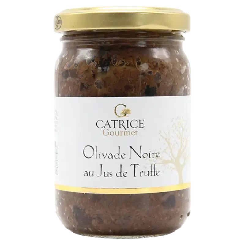 zwarte olivade met truffelsap 80g