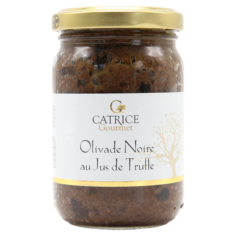 zwarte olivade met truffelsap 80g