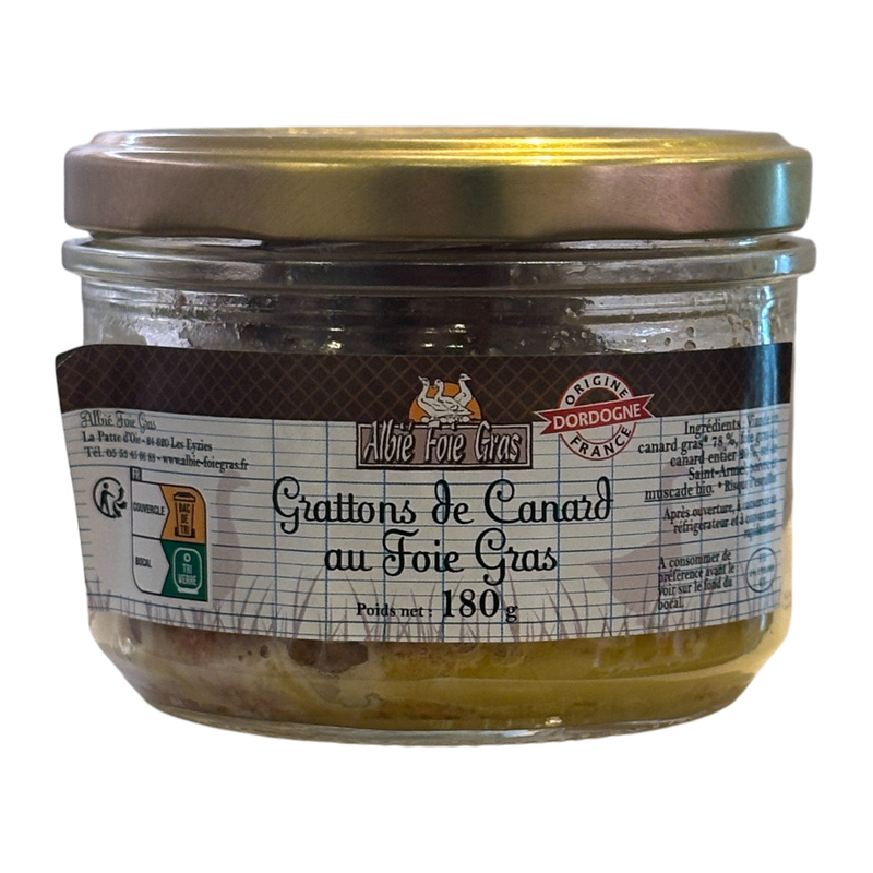 Duck Grattons with Foie Gras 180g