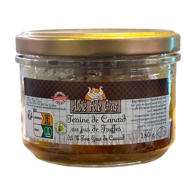 Terrine de canard au jus de truffe 180gr