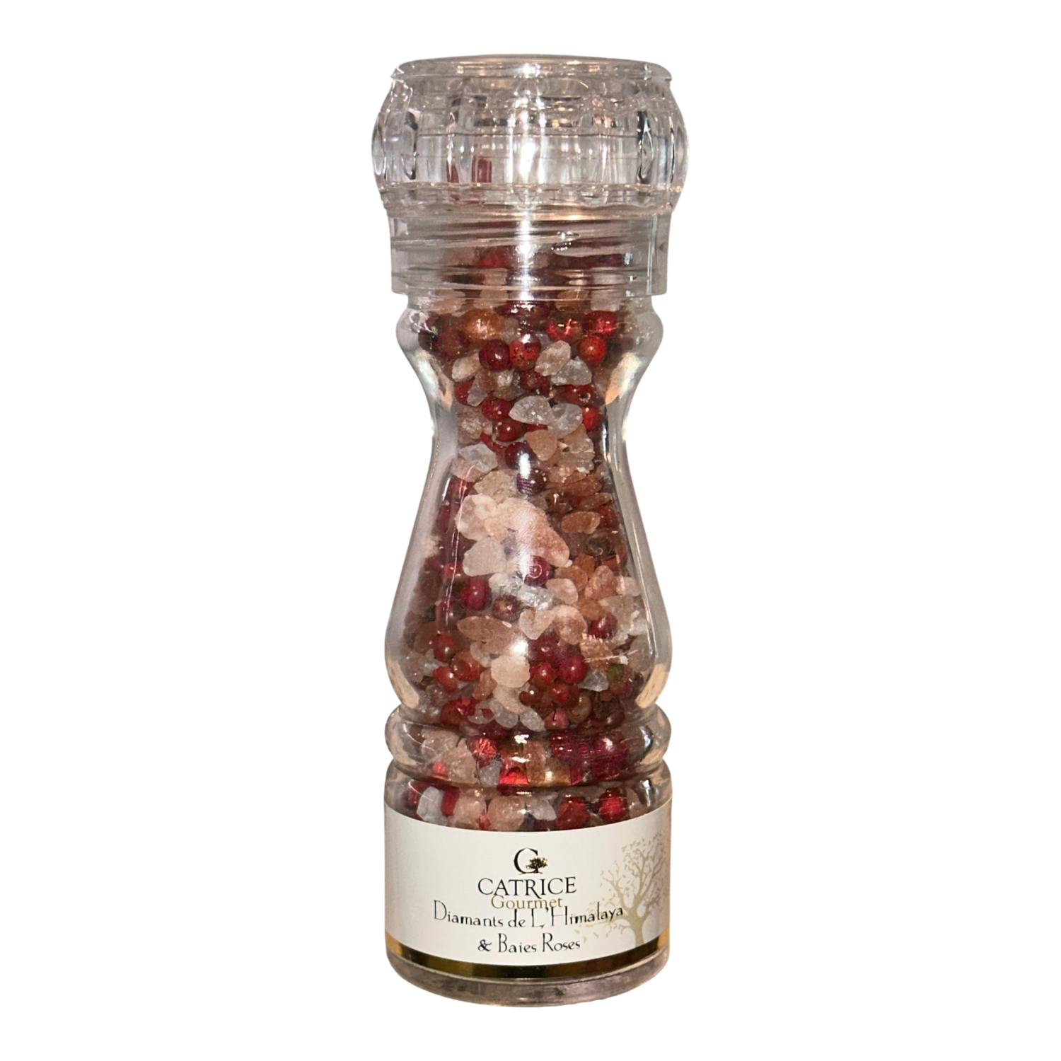 Zoutmolen met roze Himalaya en rode bessen 100gr