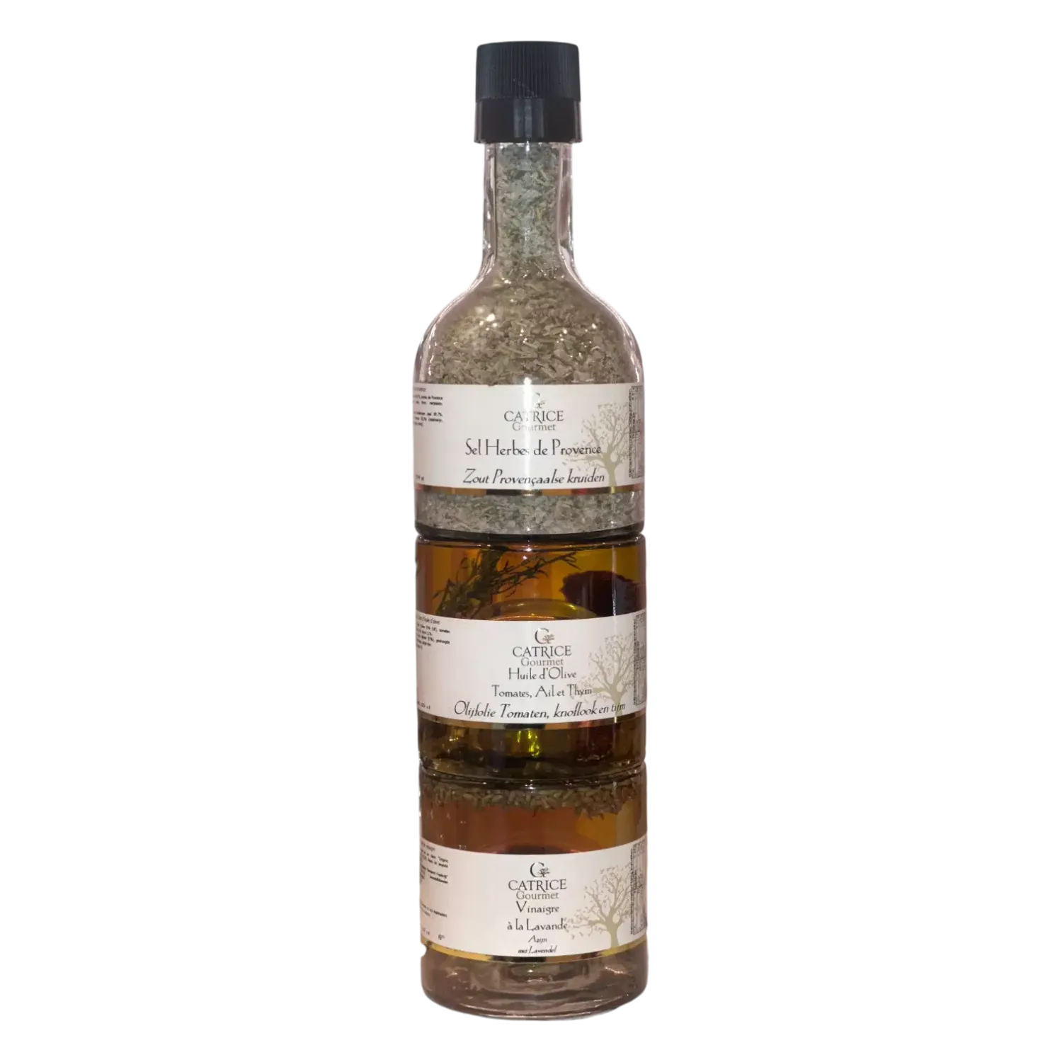 Cadeautoren herbes de provence azijn - olie - zout 2x25cl/1x270gr