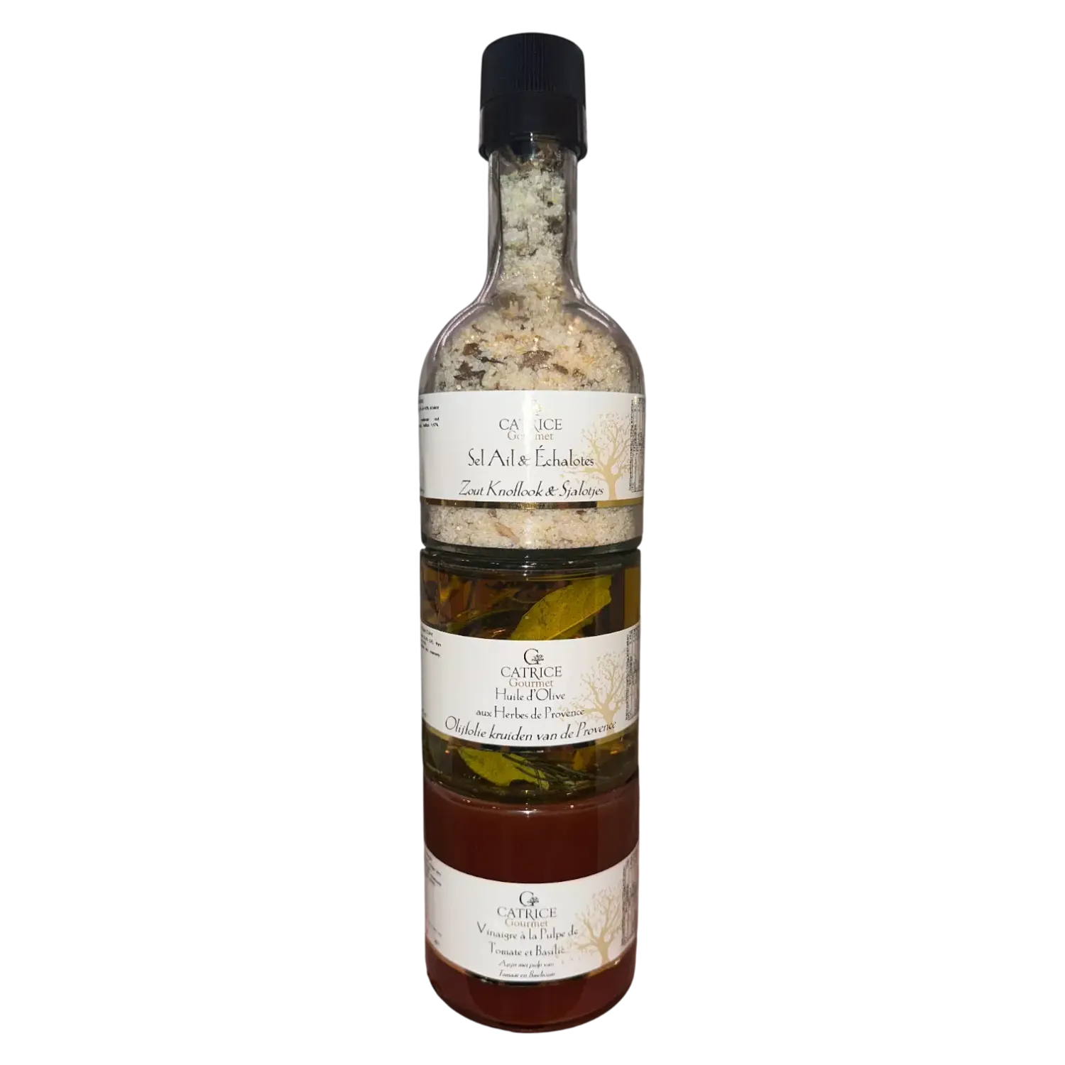 Cadeautoren herbes de provence azijn - olie - zout 2x25cl/1x270gr