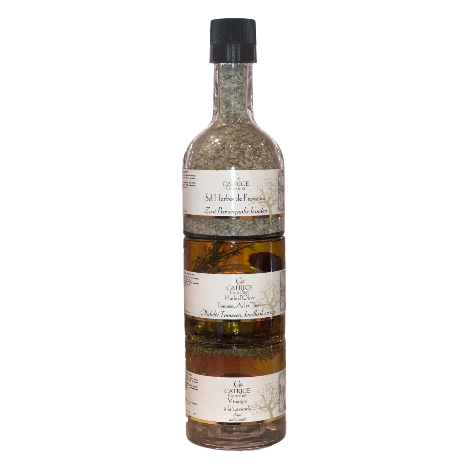 Cadeautoren herbes de provence azijn - olie - zout 2x25cl/1x270gr