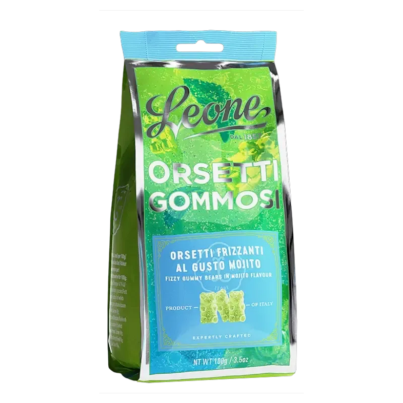 Zakje gevuld met Mojito teddyberen 100gr