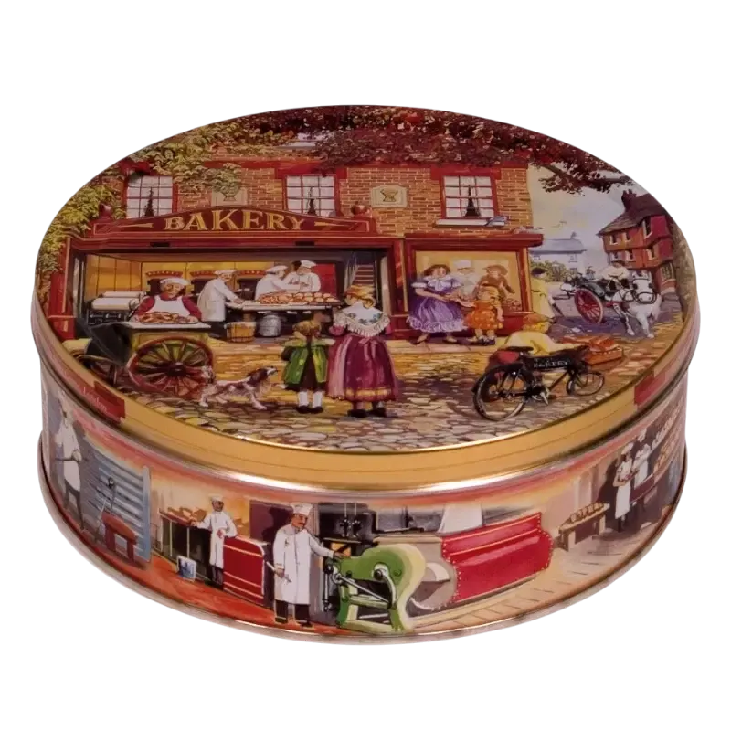 Cookie tin filled with cookies 400g