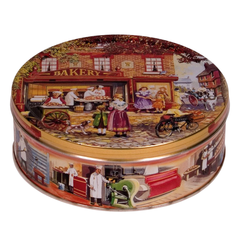 Cookie tin filled with cookies 400g