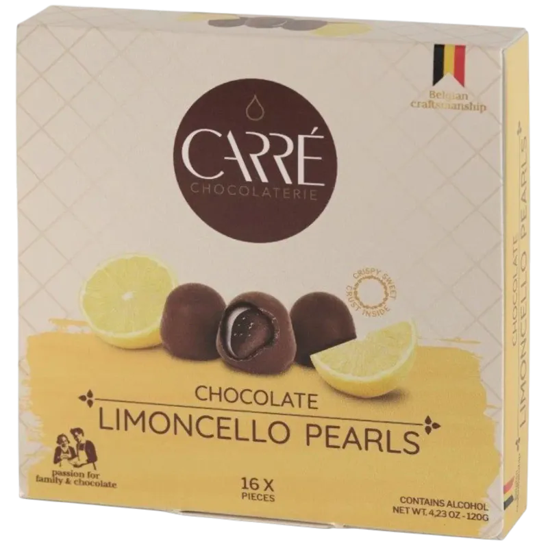 Chocolate Limoncello Pearls 120g