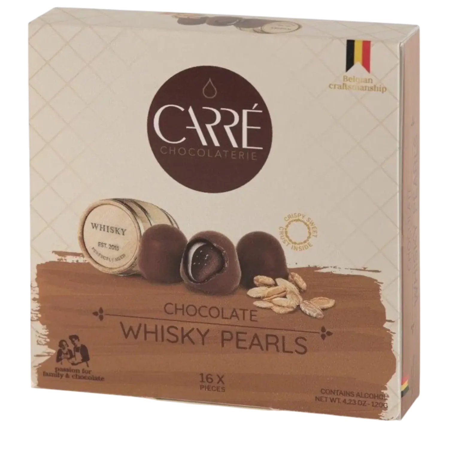 Chocolate Whisky Pearls 120g