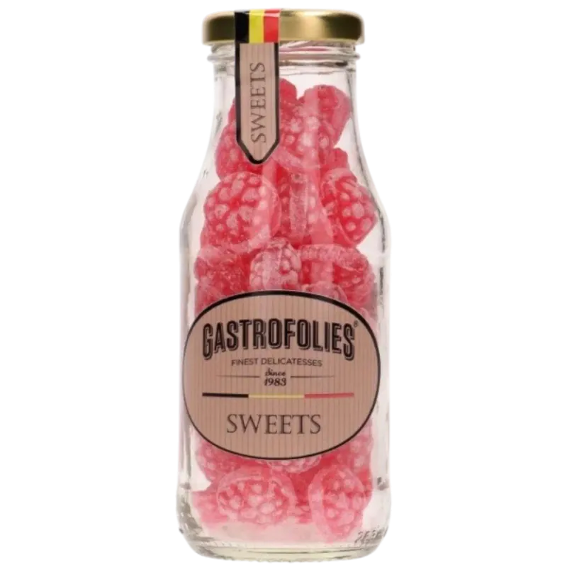 frambozen snoepjes 180g flesje