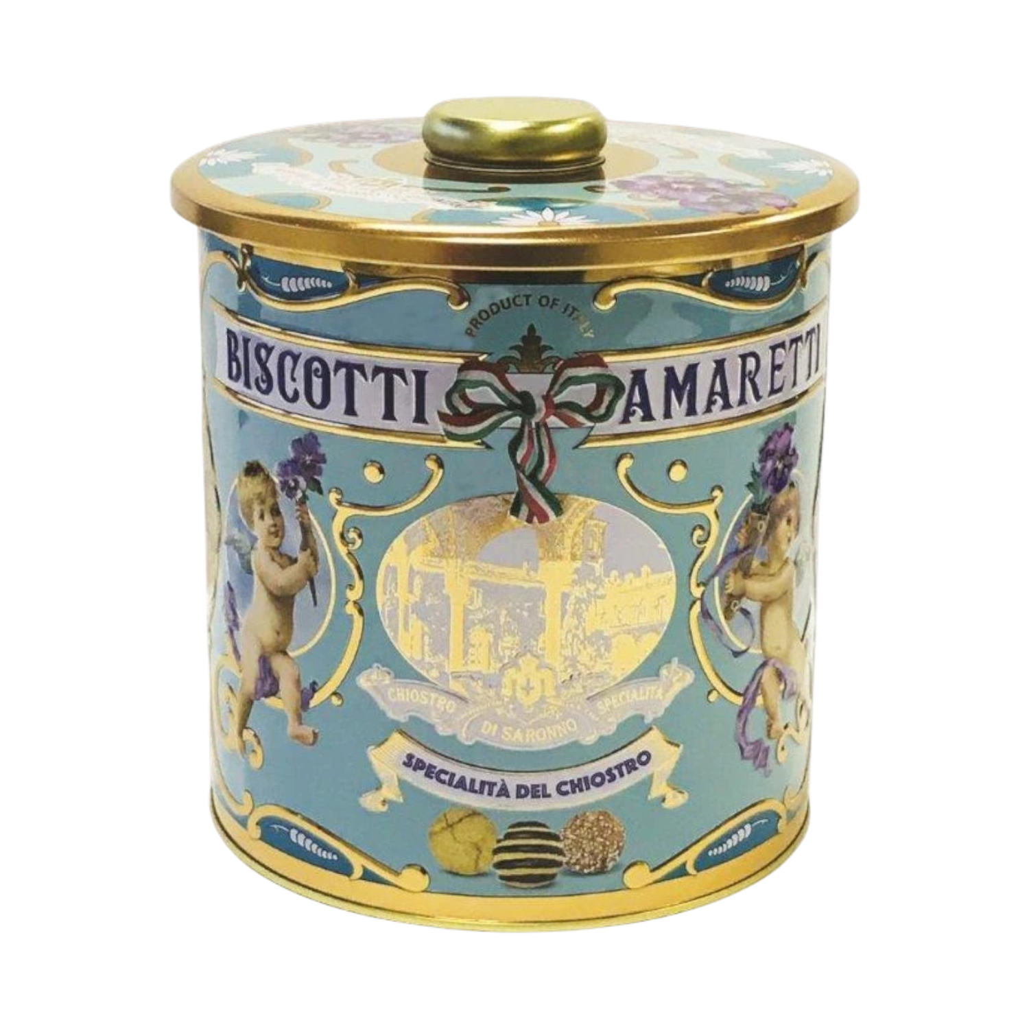 amaretti crunchy rond blik 150g