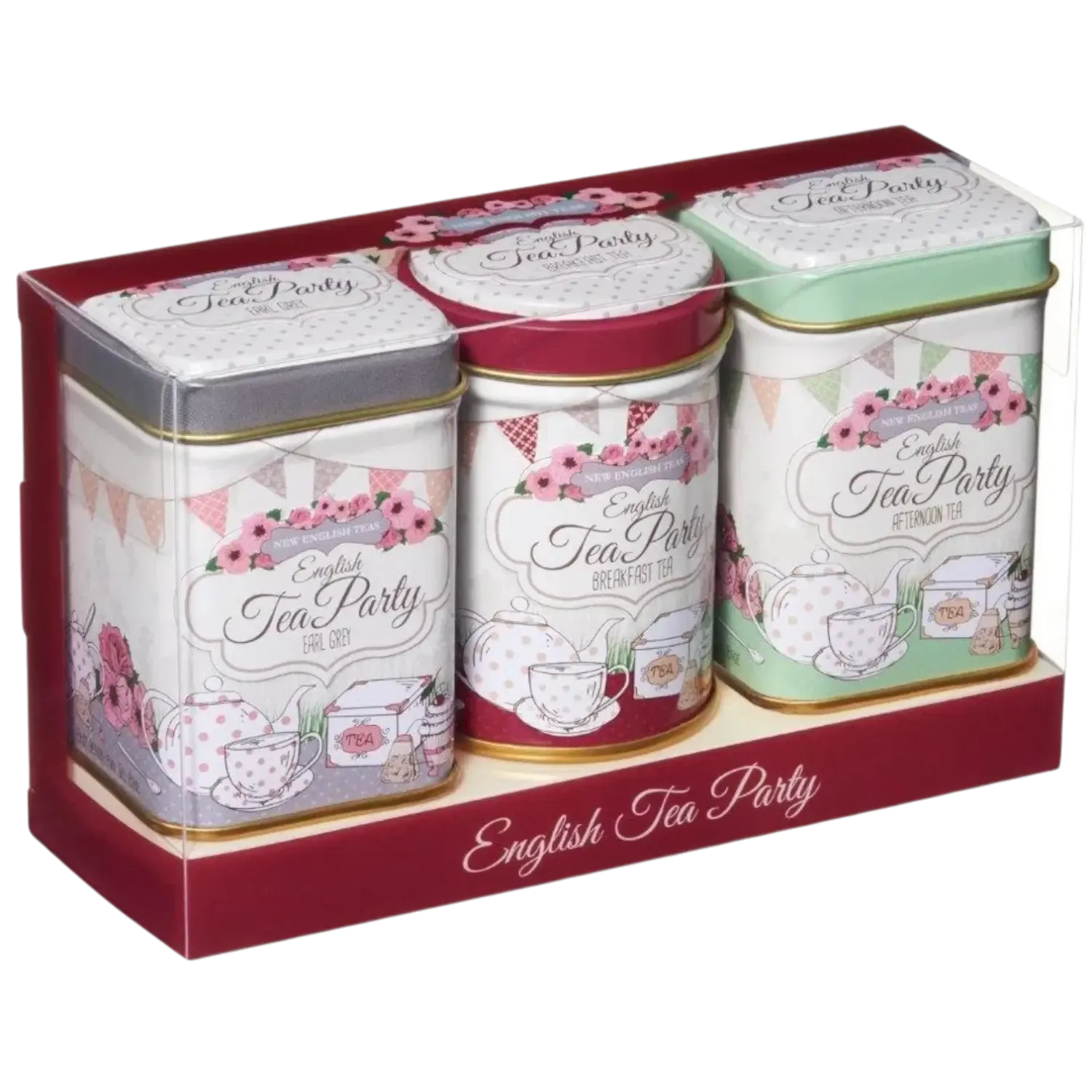 mini tea tin tea party 3x25g gift pack