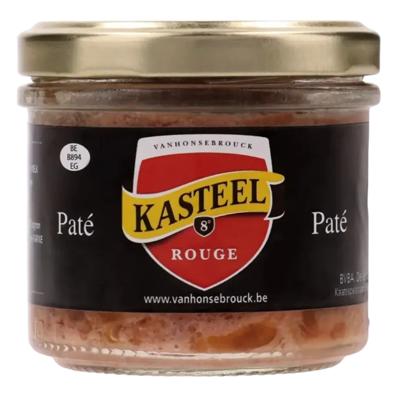 pat‚ met kasteelbier rouge 100g