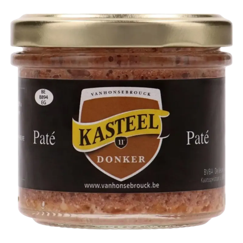 pat‚ met kasteelbier donker 100g