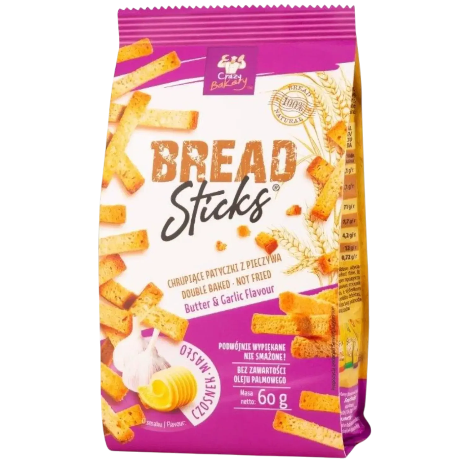 Gressins Beurre &amp; Ail 60g