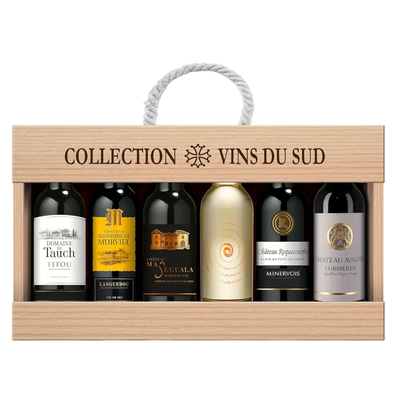 Kist Collection Vins Du Sud 6 x 37,5cl