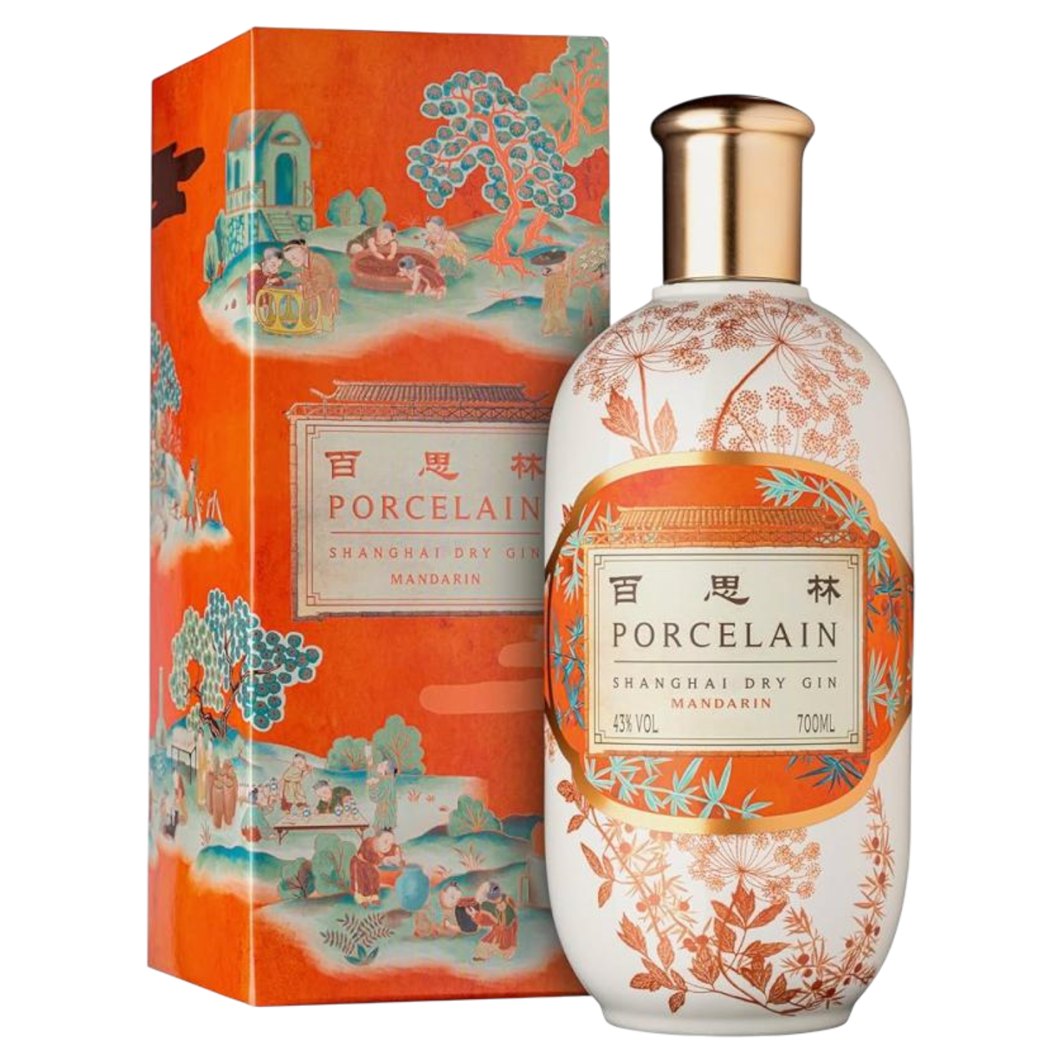 Gin Porcelain Shanghai Mandarin 43% Vol. 70cl