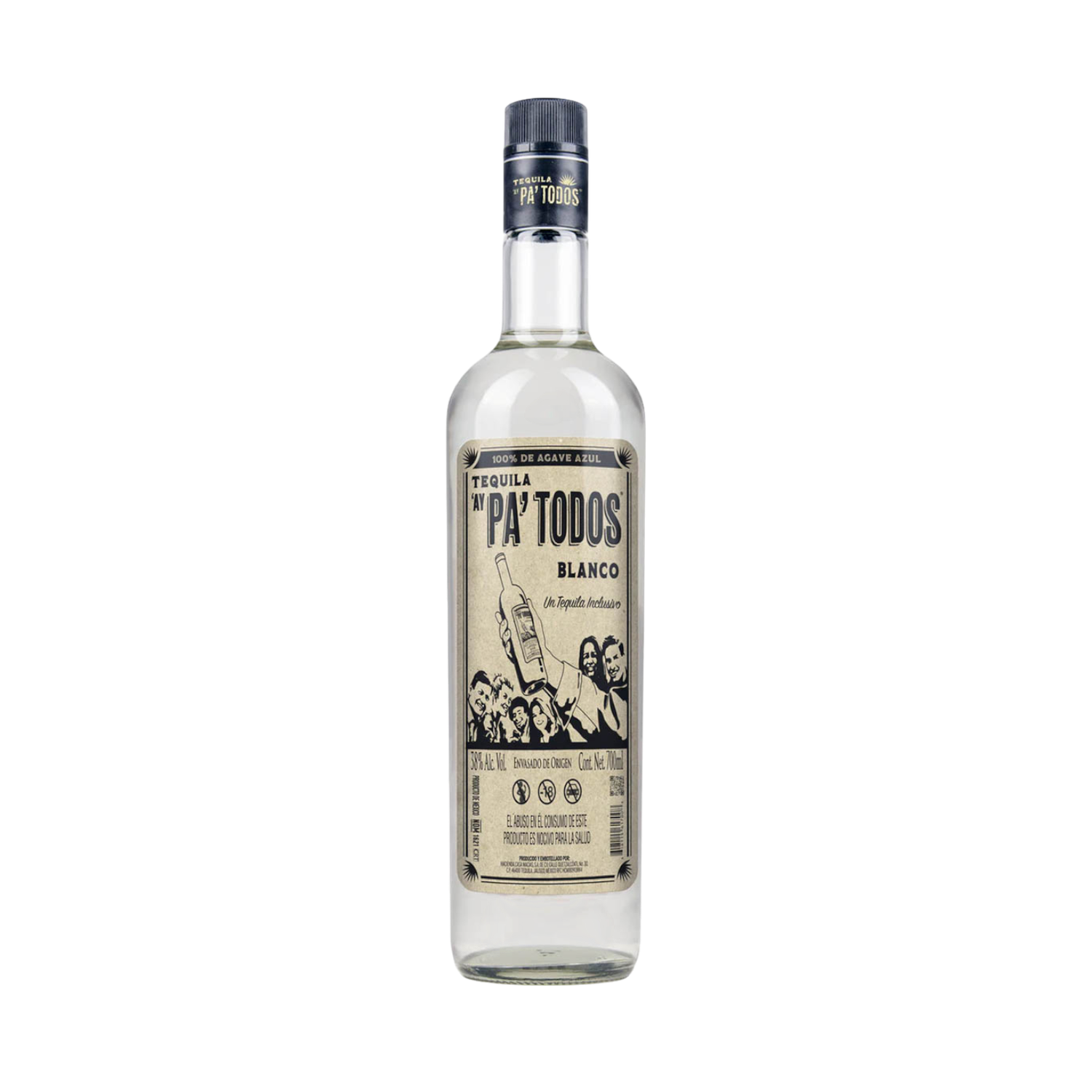 Tequila Pa'Todos 100% Agave Blanco 38% 70cl