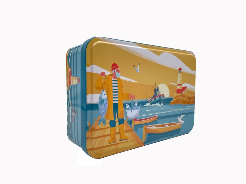 ATELIER D - Metaalblik 350 g - Natuurlijk assortiment - Terug naar de haven