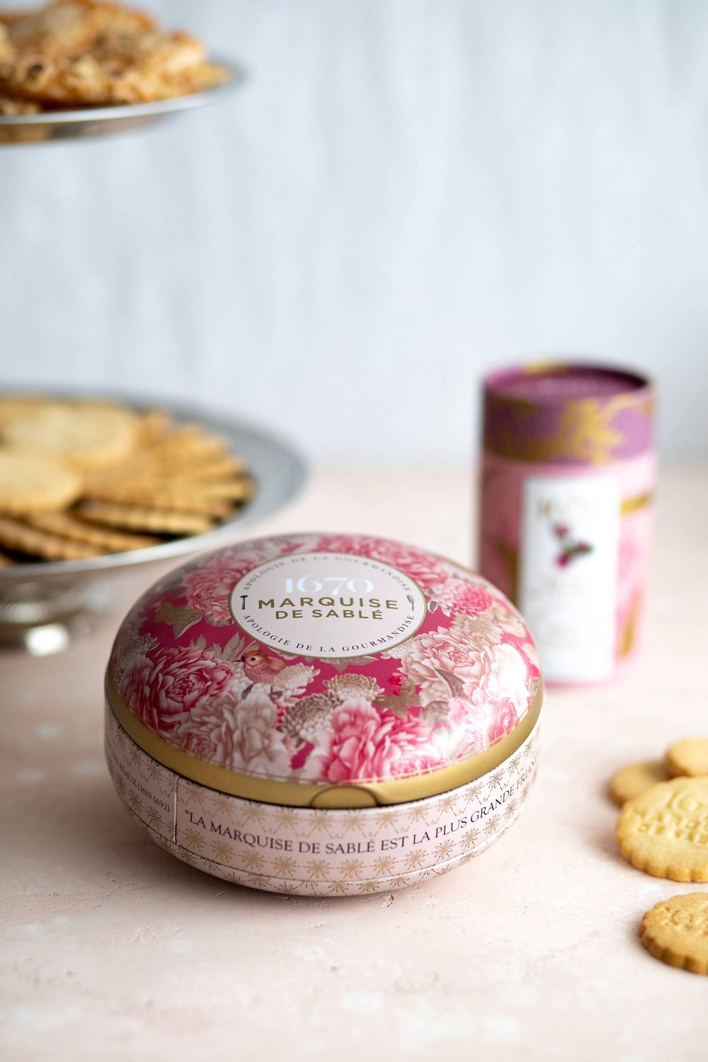 LA SABLESIENNE - Zandkoekjes ronde doos "Ecrin Trésor" Moederdag