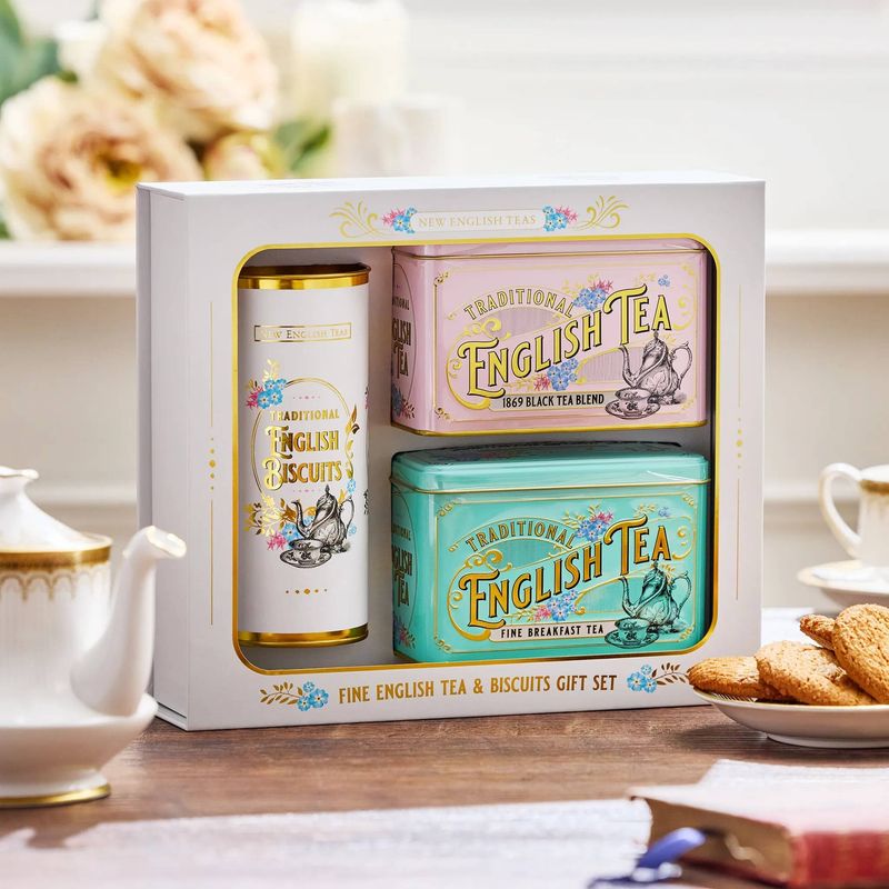 Vintage Victoriaans Thee &amp; Koekjes Cadeauset