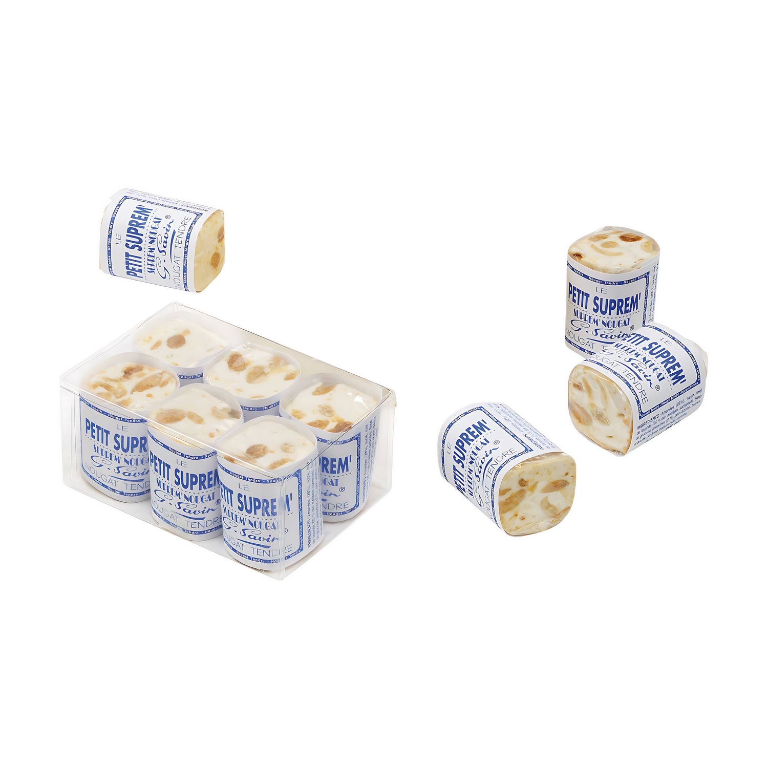 Box with 6 small Suprem' soft nougats – 150 g