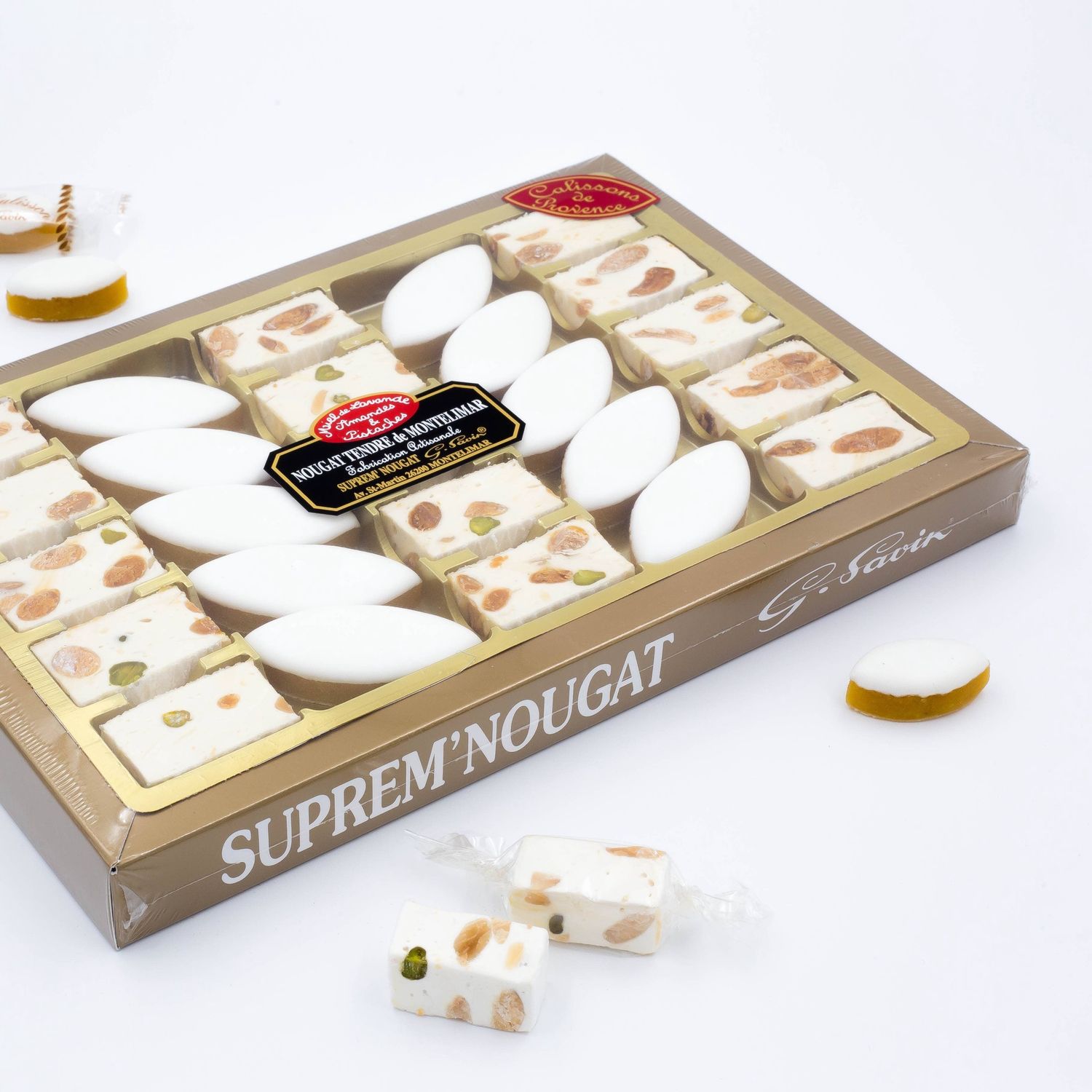 Box - 15 soft nougats &amp; 10 calissons - 275 g