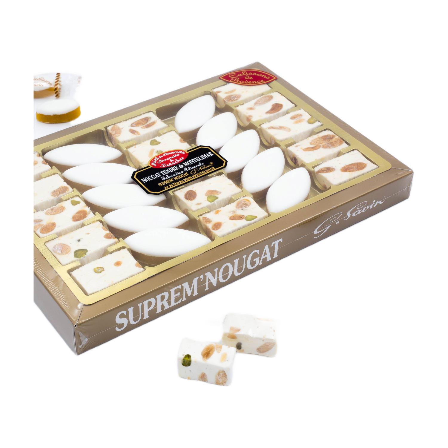 Box - 15 soft nougats &amp; 10 calissons - 275 g