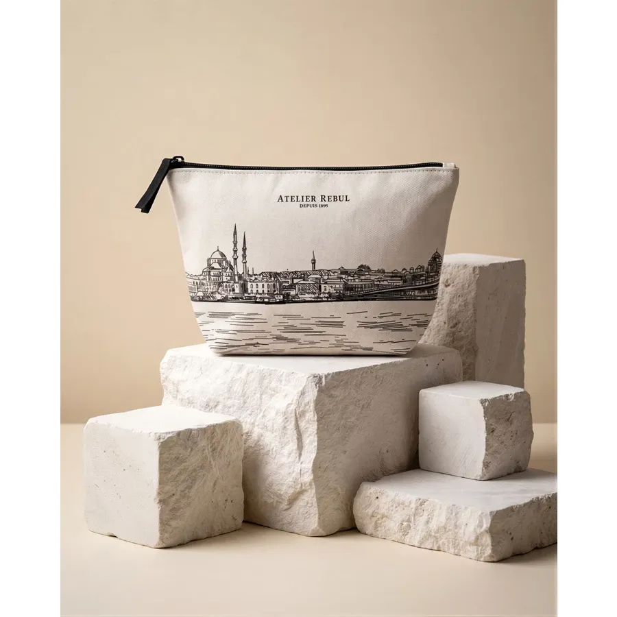 Atelier Rebul Istanbul white toiletry bag