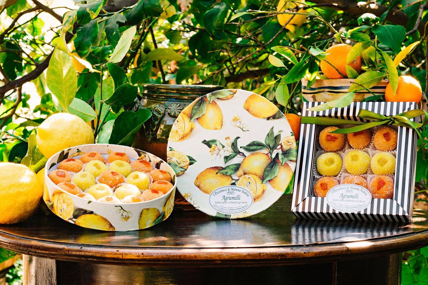 Agrumelli Rigata Piccola - Amandelhapjes met frisse citrusvruchtensmaak 195gr