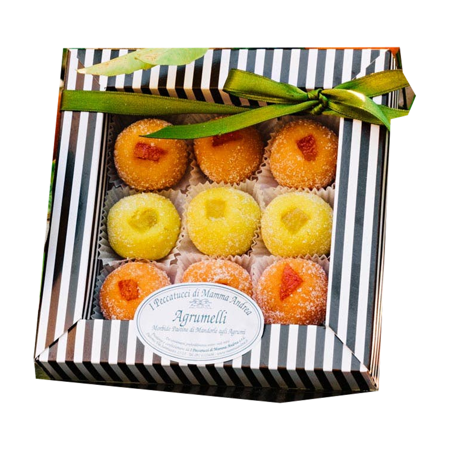 Agrumelli Rigata Piccola - Amandelhapjes met frisse citrusvruchtensmaak 195gr