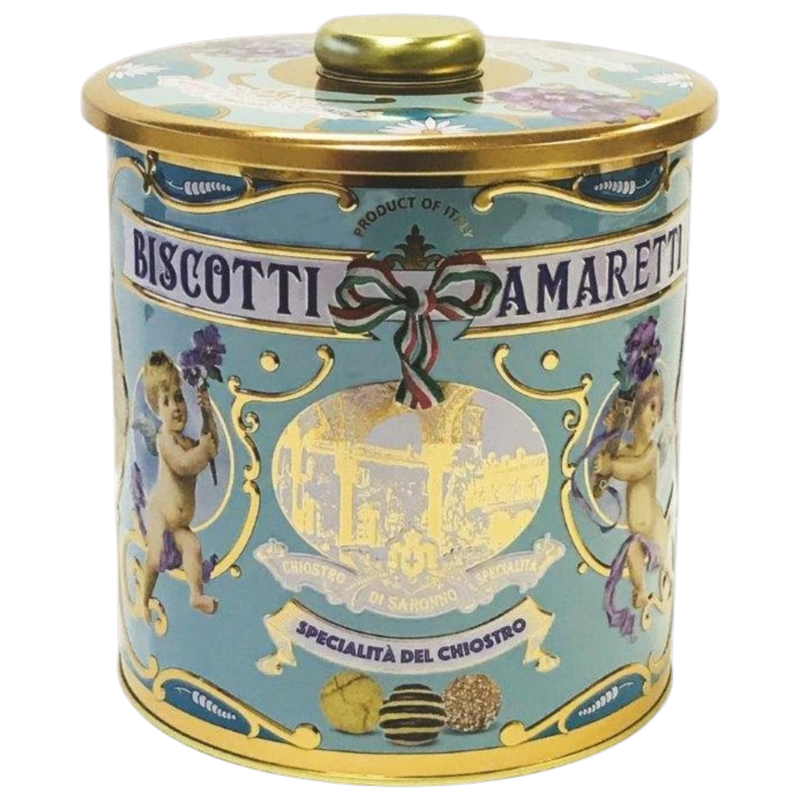 amaretti crunchy rond blik 150g